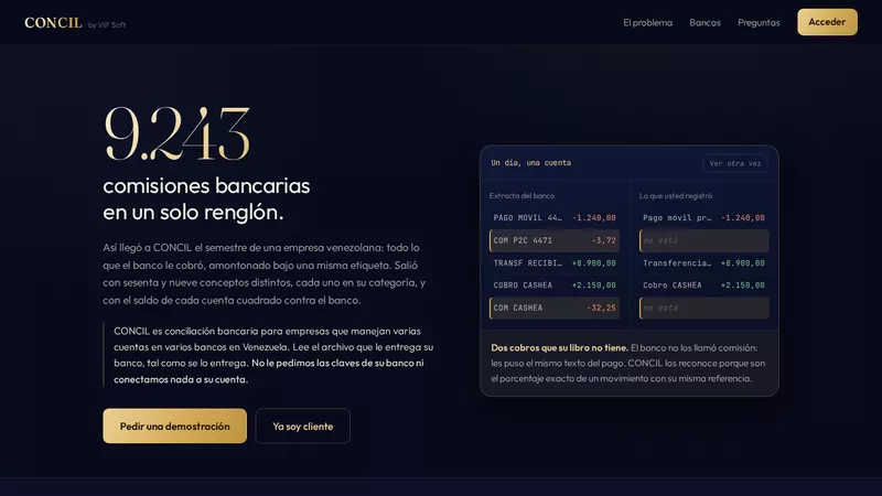Página de inicio de CONCIL
